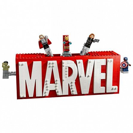 LEGO Marvel Super Heroes - Sigla si minifigurine Marvel 76313