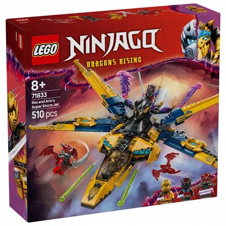 LEGO Ninjago - Superavionul cu reactie al lui Ras si Arin 71833