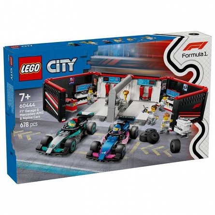 LEGO City - Garaj F1 si masini Mercedes-AMG si Alpine 60444