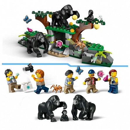 LEGO City - Elicopterul unui explorator al junglei la tabara de baza 60437