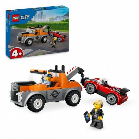 LEGO City - Camioneta de tractare si masina sport 60435