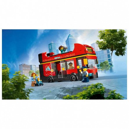LEGO City - Autobuz turistic rosu cu etaj 60407