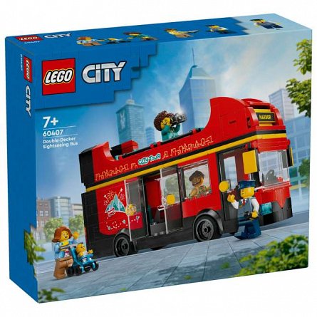 LEGO City - Autobuz turistic rosu cu etaj 60407