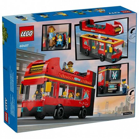 LEGO City - Autobuz turistic rosu cu etaj 60407