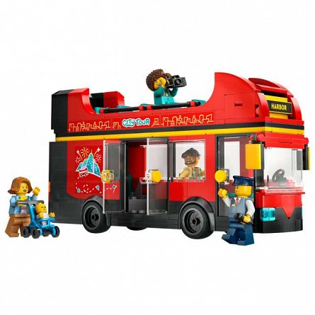 LEGO City - Autobuz turistic rosu cu etaj 60407