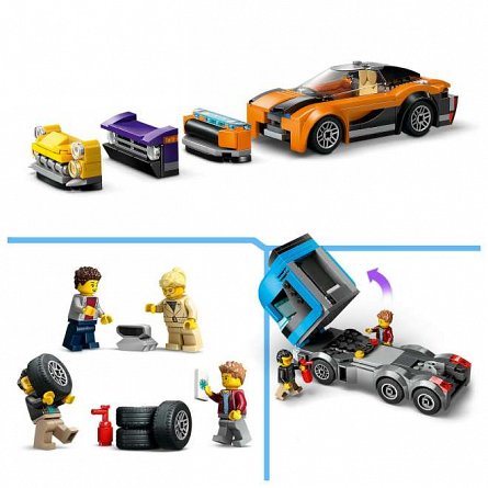 LEGO City - Camion transportor de masini sport 60408