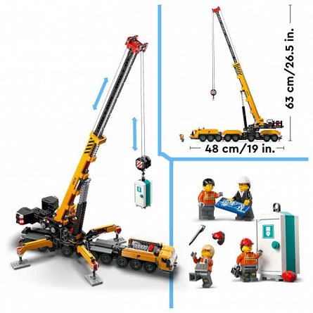 LEGO City - Macara mobila galbena de constructii 60409
