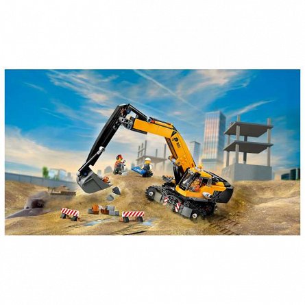 LEGO City - Excavator galben de constructii 60420