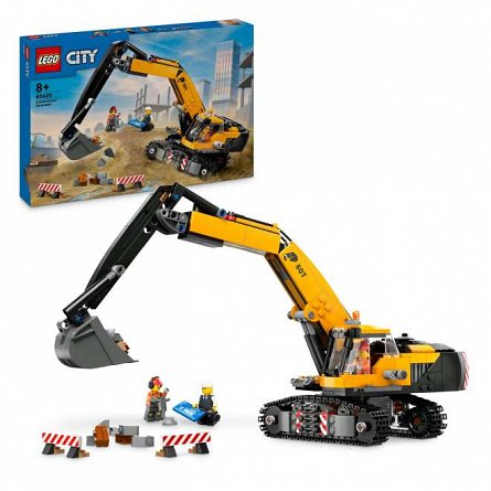 LEGO City - Excavator galben de constructii 60420