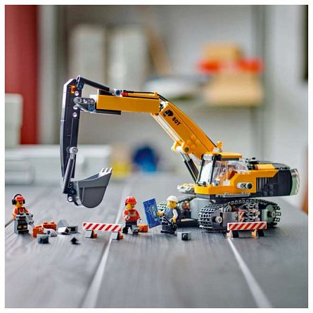 LEGO City - Excavator galben de constructii 60420