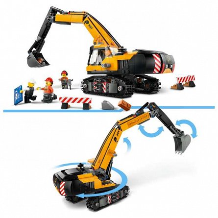 LEGO City - Excavator galben de constructii 60420