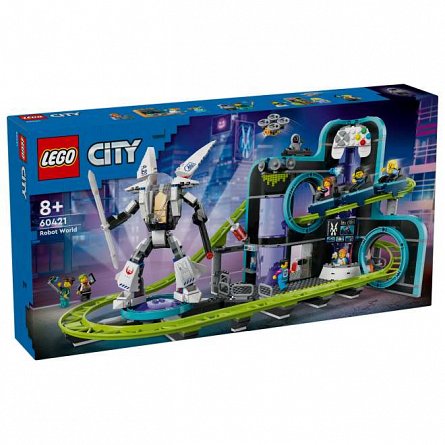 LEGO City - Parc cu roller-coaster Lumea Robotilor 60421