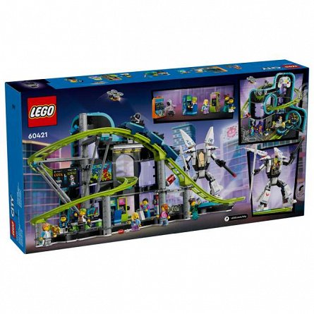 LEGO City - Parc cu roller-coaster Lumea Robotilor 60421