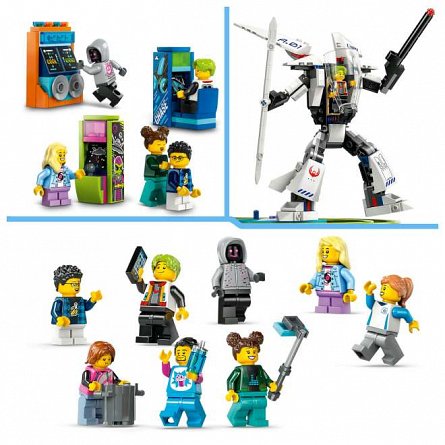 LEGO City - Parc cu roller-coaster Lumea Robotilor 60421