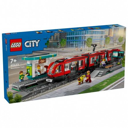 LEGO City - Statie si tramvai in centrul orasului 60423