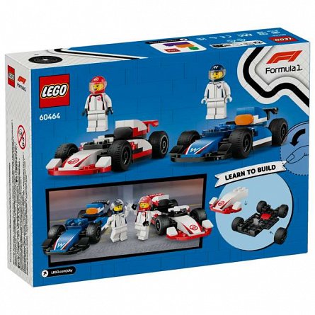 LEGO City - Masini de curse F1 Williams Racing si Haas F1 60464