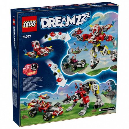 LEGO DREAMZzz - Robotul tigru al lui Cooper si masina hot rod a lui Zero 71497