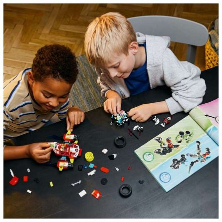 LEGO DREAMZzz - Robotul tigru al lui Cooper si masina hot rod a lui Zero 71497