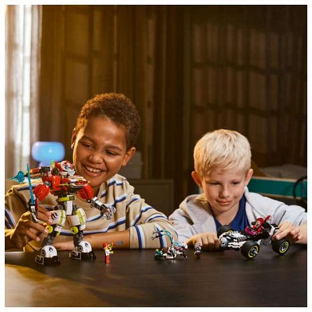 LEGO DREAMZzz - Robotul tigru al lui Cooper si masina hot rod a lui Zero 71497