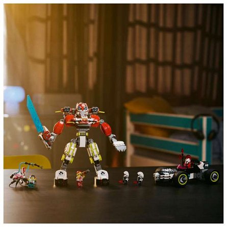LEGO DREAMZzz - Robotul tigru al lui Cooper si masina hot rod a lui Zero 71497