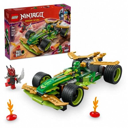 LEGO Ninjago - Masina de curse pull-back a lui Lloyd 71828