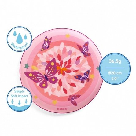 Disc frisbee Fluturi, 20 cm, Djeco