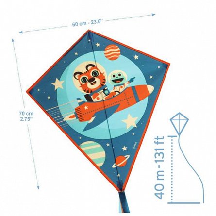 Zmeu Rocket, 70 cm, fir 40 m, Djeco
