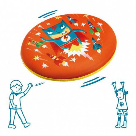 Disc frisbee Erou in zbor, 20 cm, Djeco