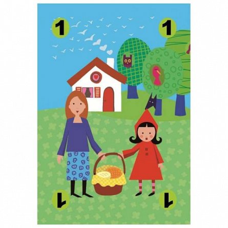 Joc de observatie carti Scufita rosie, 4-7 ani, Djeco
