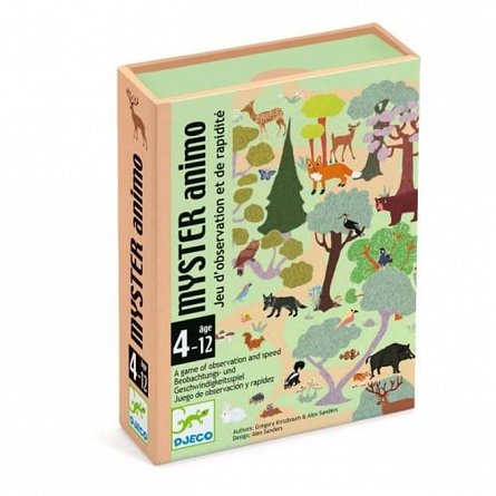 Joc de observatie carti Myster animo, 4-12 ani, Djeco