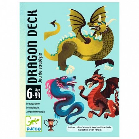 Joc de strategie carti Puterea dragonului, 2 jucatori, 6-99 ani, Djeco