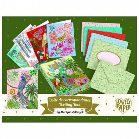 Felicitari invitatii Martyna, set 10 bucati, 9 x 11 cm, Djeco