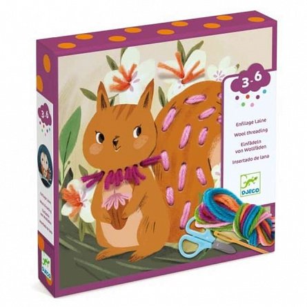 Set creativ Introducere in broderie, 3-6 ani, Djeco