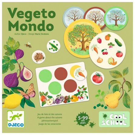 Joc educativ Vegeto Mondo, 5-99 ani, Djeco