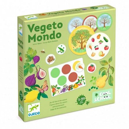 Joc educativ Vegeto Mondo, 5-99 ani, Djeco