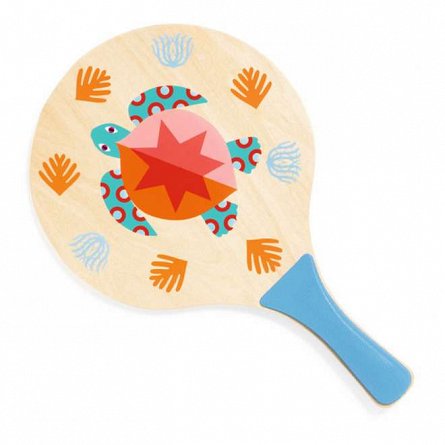 Set Tenis de plaja, 2 rachete cu minge, 2 ani, Djeco