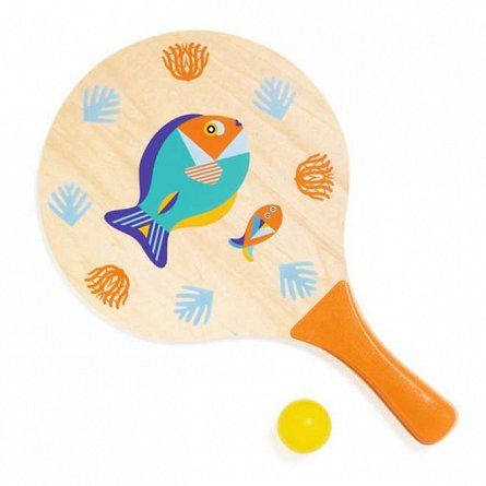 Set Tenis de plaja, 2 rachete cu minge, 2 ani, Djeco