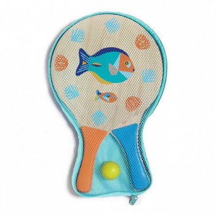 Set Tenis de plaja, 2 rachete cu minge, 2 ani, Djeco