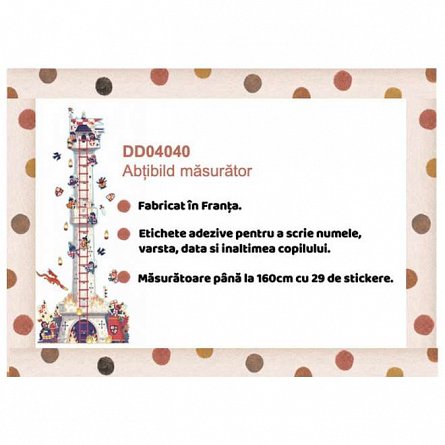 Abtibilduri masuratoare Turnul cavalerului, 160 cm, Djeco