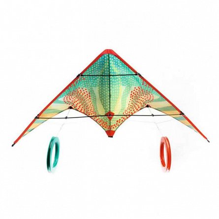 Zmeu acrobatic Puncte rosii, 120 cm, fir 30 m, Djeco
