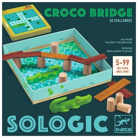 Joc de logica Podul crocodilului, 5-99 ani, Djeco