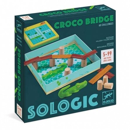 Joc de logica Podul crocodilului, 5-99 ani, Djeco
