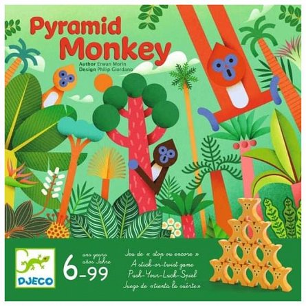 Joc de societate Pyramid Monkey, 6-99 ani, Djeco