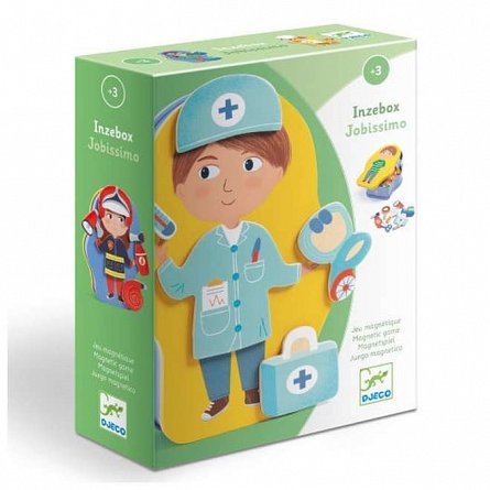 Joc magnetic imbracare Jobissimo, 3 ani, Djeco