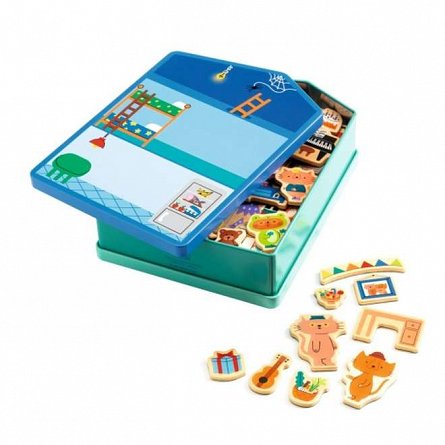 Joc magnetic casuta InZeHouse, 3 ani, Djeco