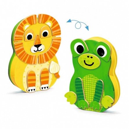 Joc magnetic animale Zanimals, 3 ani, Djeco