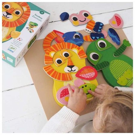 Joc magnetic animale Zanimals, 3 ani, Djeco