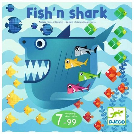 Joc de societate Fish'n shark, 7-99 ani, Djeco