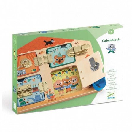Joc educativ incuietori Cabanalock, 3 ani, Djeco