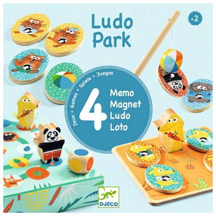 Set educativ LudoPark 4 jocuri, 2 ani, Djeco